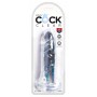 Caurspīdīgs Dildo - King Cock 17.8cm