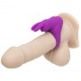 happy rabbit - rechargeable vibrating rabbit cock ring purple