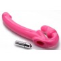 Revolver Vibrating Strapless Strap-On XXL - Pink