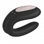 Satisfyer Double Joy Couples Vibrator- Black