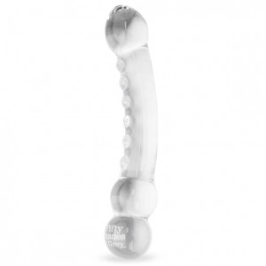 Stikla dildo fifty shades of grey - massage wand