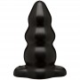 Triple Ripple Butt Plug - Large - Black