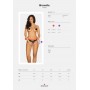 Bravelle Crotchless Thong - Black