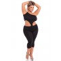 ONE SHOULDER CROPPED CATSUIT, 3XL/4XL