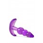 B YOURS TRIPLE BEAD ANAL PLUG PURPLE