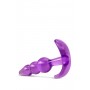 B YOURS TRIPLE BEAD ANAL PLUG PURPLE