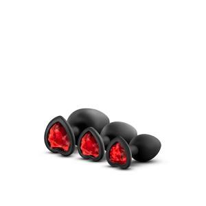 Anālie ielikņi Aizbāznis LUXE BLING PLUGS TRAINING KIT RED GEMS