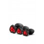 Anālie ielikņi Aizbāznis LUXE BLING PLUGS TRAINING KIT RED GEMS