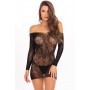 OPEN SEASON OFF SHOULDER DRESS BLK, S/M