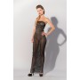 GP PRINTED DATEX STRIPED TUBE DRESS, M
