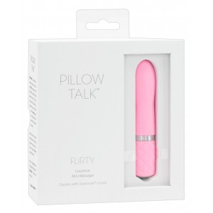Ceļojuma vibrators roza mini vibrators pillow talk flirty