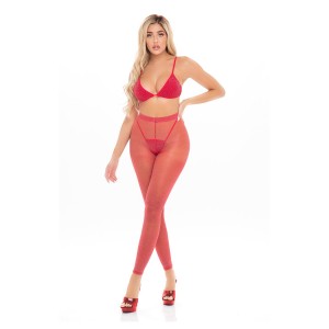 TALL ORDER 3PC LEGGING SET RED, OS