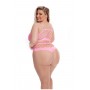 NEON DREAMS 2PC BRA SET PINK, PLUS SIZE