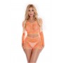 LEAF IT TO ME SHORT SET ORANGE, OS