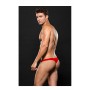MICROFIBER LOWRISE ZIP THONG RED L/XL