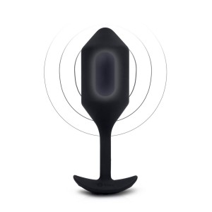B-VIBE VIBRATING SNUG PLUG 4 BLACK