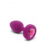 B-VIBE VIBRATING JEWEL PLUG S/M FUCHSIA