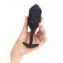 B-VIBE VIBRATING SNUG PLUG 4 BLACK
