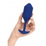 B-VIBE VIBRATING SNUG PLUG 4 NAVY