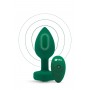 B-VIBE VIBRATING JEWEL PLUG M/L EMERALD GREEN