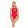 DUCHESS HIGHNECK BODYSUIT RED, OS