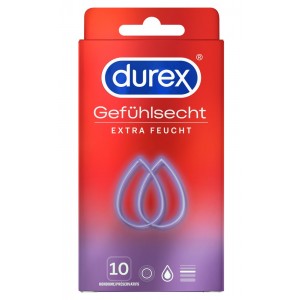 Prezervatīvi durex gefühl.extra feucht 10pc