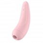 Klitora gaisa stimulators ar vibrāciju - satisfyer curvy 2+ rozā