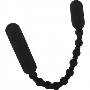 Rechargeable powerbullet booty beads black