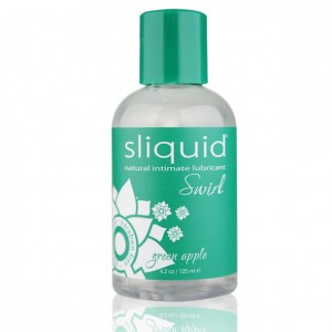 Sliquid naturals swirl lubrikants zaļš ābols 125ml