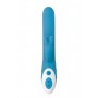 Vibrators ar klitora stimulatoru MĪKSTAIS 13.0cm Zils