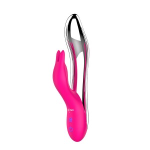 Vibrators ar klitoras stimulatoru NAGHI 15cm Rozā Norm