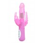 Vibrators ar klitora stimulatoru PREMIUM 11.5cm Rozā